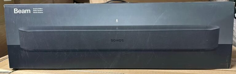 All-new Sonos Beam , Compact Smart TV Soundbar with Amazon Alexa voice control built-in. Wireless home theater. (Black)